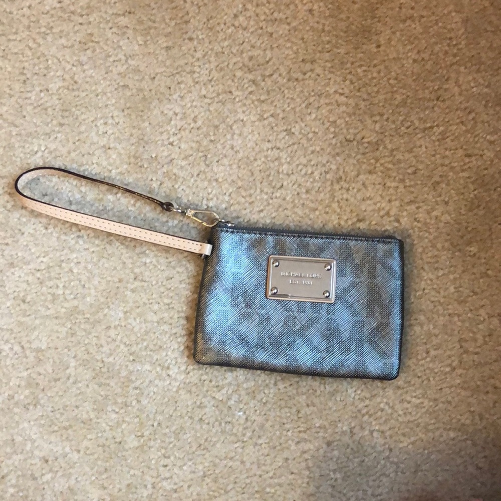 Metallic Michael Kors Wristlet
